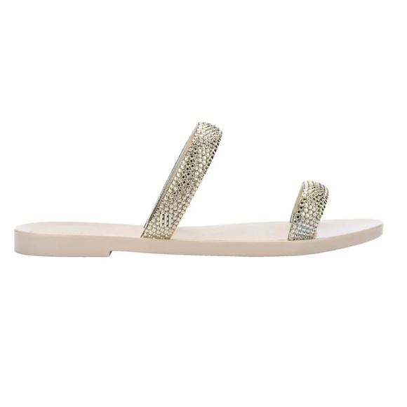 Melissa Beige Glitz Sandal - Picture 3 of 5